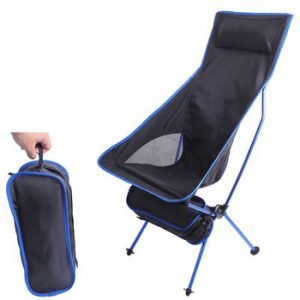 Outdoor Camping Chair Oxford Cloth Portable Folding Lengthen Camping Ultralight Chair Seat for Fishing Festival Picnic BBQ Beach