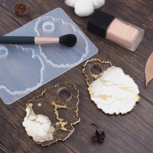 DIY Epoxy Resin Mold Irregular Color Palette Makeup Tray Silicone Mold Jewelry Tool Jewelry Display