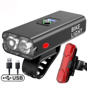 X-TIGER Bicycle Light Rainproof USB Charging LED 1200 Lumens MTB Front Lamp Headlight Aluminum Ultralight Flashlight Bike Light