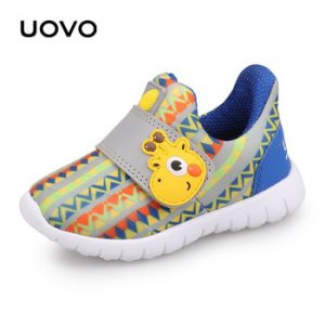 UOVO 2020 Baby Toddler Casual Shoes Boys Girls Spring Breathable Little Kids Footwear Hook-And-Loop Size #22-30