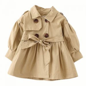 Baby Jacket Casaco Infantil Girl Baby Coat 2019 Spring Baby Jas Trench Double Breast Windbreaker for Girl Kids Jacket For 1-4T