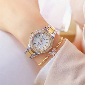 2020 Ladies Wrist Watches Dress Gold Watch Women Crystal Diamond Watches Stainless Steel Silver Clock Women Montre Femme 2019