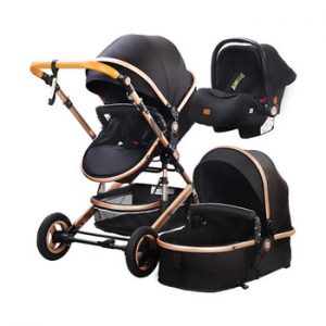 Luxmom baby stroller 3 in 1 with car seat Environmentally friendly materials Four-wheel shock Absorption Send from Spain