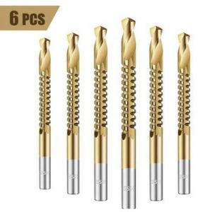 6pcs/set Cobalt Drill Bit Set Spiral Screw Metric Composite Tap Drill Bit Tap Twist drill bit set multi-function metal specia