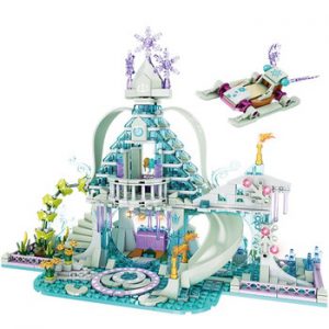 Forange Building Blocks Friends Girls Ice Snow Magic Castle  Carriage Princess Palace Brick Children Gift Toys