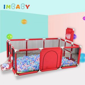 IMBABY Playpen For Children Piscine a Balle Play Tent Large Area for Baby Fence Kids Tent Baby Crawling Mat Toddler Safety Fence