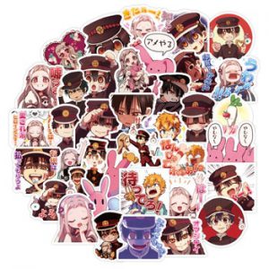 40Pcs Anime Toilet-Bound Hanako kun Stickers 3-4 CM Cute Waterproof Graffiti Stickers For Laptop Phone Cup Suitcase Scrapbooking