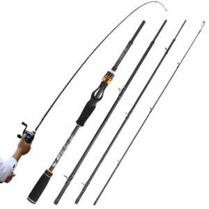 Sougayilang 1.8m 2.1m 2.4m Casting Fishing Rods with 24 Ton Carbon Fiber Latest Serpentine Reel Seat Ultra Light Pesca Pole