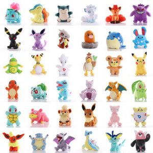 Anime pokemoned pikachued Bulbasaur Lapras Charmander Psyduck  Squirtle Plush Toy Stuffed doll Christmas Gift For kid