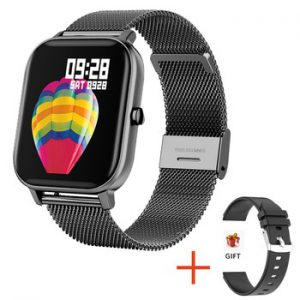 LIGE P8 Color Screen Smart Watch Women Men Full Touch Fitness Tracker Blood Pressure Smart Clock Smartwatch for Xiaomi Huawei