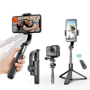 UPMOSTEK Gimbal Stabilizer for Phone Automatic Balance Selfie Stick Tripod with Bluetooth Remote for Smartphone Gopro Camera