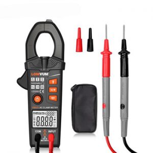 LOMVUM Smart Clamp Meter Digital Non-Contact 6000 600A AC DC Current Voltage Ture Rms NCV Multimeter Frequency LED FlashLight