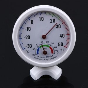 Mini Thermometer Hygrometer Bell-shaped LCD Digital Scale for Home Office Wall Promotion Mount Indoor Temperature Measure Tools