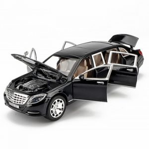 1/24 Lengthened S600 Alloy Car Model Diecast Alloy High Simulation Car Models 6 Doors Opened Inertia Toy For Children Boy Difts