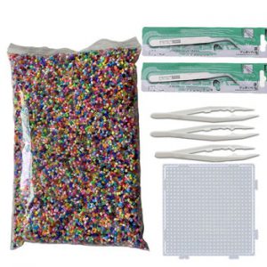 20000pcs 2.6mm Hama Beads (1 Template+3 Iron Paper+2 Tweezers)Mini Hama Fuse Beads Diy Kids Educational Toys Free shipping