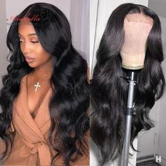 Brazilian Body Wave Wig Human Hair 13x4 Lace Frontal Wig With Baby Hair PrePlucked Closure Wig 4x4 Remy Body Wave Lace Front Wig