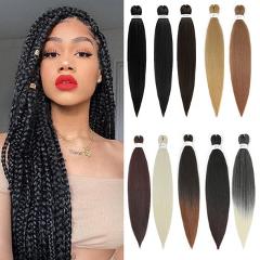 Spetra Pre Stretched Braiding Hair Extensions Easy Crochet Braid Hair Bundle Yaki Straight Ombre Soku Synthetic Box Afro Braids