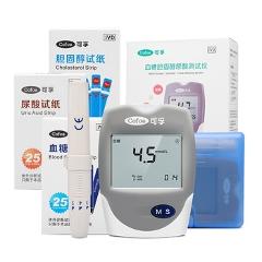 Cofoe 3 in 1 Cholesterol Uric Acid Blood Glucose household meter Health Care with test strips monitor Accurate for Diabetes De