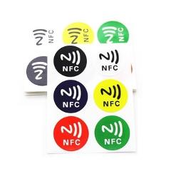 6pcs/lot NFC Tags Stickers NFC213 Anti Metal RFID Metallic adhesive label sticker Universal Lable NFC213 Tag for all NFC Phones