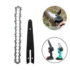 4/6/8 inch Chain Guide Electric Chainsaw Chains and Guide Used For Logging And Pruning