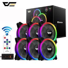 darkFlash DR12 Pro PC Case RGB Fan 120mm AURA SYNC 5V/3pin Quiet CPU Cooler Fan PC Case Fan RGB Controller 6 Pin CPU Radiator