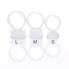 GLAMLASH 100pcs disposable lash extension glue holder ring eyelash Adhesive glue Tattoo Pigment Container Ink Pallet holder ring