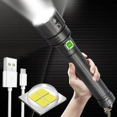 2021 Powerful Lights XHP90.2 Ultra Bright 18650 LED Flashlight XLamp USB Rechargeable XHP70 Tactical Light 26650 Zoom Camp Torch