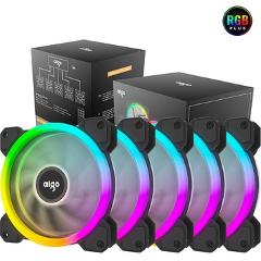 Aigo DR12 RGB fan 120mm PC Cooler Fan RGB Silent Cooling Fan For PC Gaming Case IR Remote Controller Cooler am3 am4