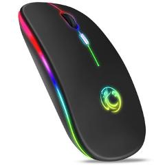 Wireless Mouse Bluetooth RGB Rechargeable Mouse Wireless Computer Silent Mause LED Backlit Ergonomic Gaming Mouse For Laptop PC