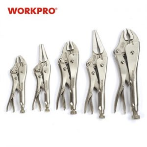 WORKPRO 3/5PC Pliers Set CRV Locking Pliers curved jaw pliers long nose pliers