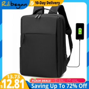 15.6 Inch Laptop Men Backpack Nylon Travel Male Laptop Backpack Usb Charging Computer School Backpacks Waterproof Bag for Men