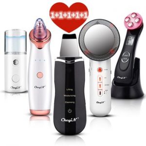 EMS Mesotherapy RF Radio Frequency Facial Beauty Face Sprayer Ultrasoic Skin Scrubber Blackhead Remover Body Slimming Massager