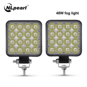 Nlpearl 3inch 42W 48W LED Fog Light for Motorcycle Car 12V 24V Spot Flood LED Light Bar Offroad 4x4 Truck Tractor LED Work Light