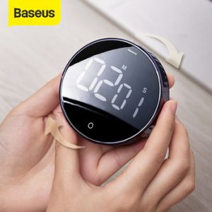 Baseus Magnetic Digital Timers Manual Countdown Kitchen Timer Countdown Alarm Clock Mechanical Cooking Timer Alarm Counter Clock