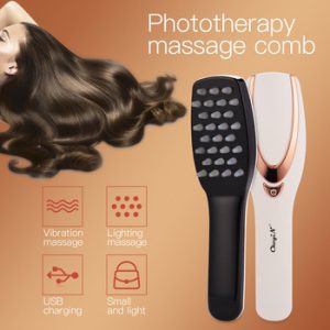 Phototherapy Head Massager Prevent Hair Loss Comb Electric Vibration Scalp Massager USB Hair Brush Promote Blood Circulation 31