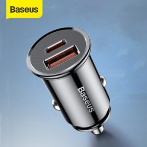 Baseus 30W Car Quick Charger 4.0 3.0 USB Charge For Iphone X XS Max SCP USB Type C PD 3.0 Fast Charging Car Phone Charger