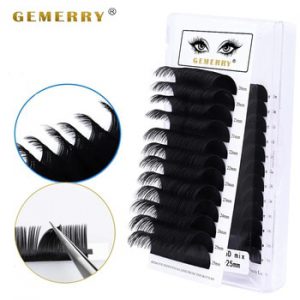 25mm Individual Extension Eyelashes Natural Soft Volume Lashes Faux Mink Classic Lashes Handmade Korea Silk Mink Lash Supplies