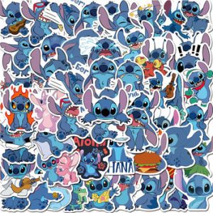 10/30/50pcs/Pack Cute Cartoon Stitch Stickers Waterproof Skateboard Luggage Guitar Laptop Funny Graffiti Sticker Kid Classic Toy