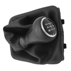 5 Speed Gear Shift Knob with Collars Gear Shift Lever Dust Anti-dust Cover For Peugeot 206 406