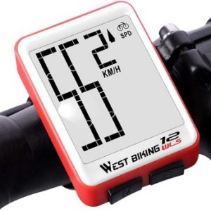 Wireless Bike Computer Bicycle Speedometer Waterproof LCD Stopwatch Backlight Automatic Wake-Up & Multi-Functions Distance