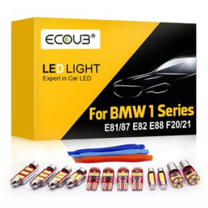 Led Interior Bulbs Kit For BMW 1 Series E81 E87 E82 E88 F20 F21 Dome Map Reading Trunk Door Footwell Canbus White Car Light Bulb