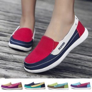 Fashion Ladies Casual Canvas Shoes Spring Summer Women Flat Shoes