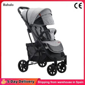 Babalo Lightweight Stroller with Four-Wheel Shock Absorption Under 9kg Compact Fold Send From Spanish warehouse