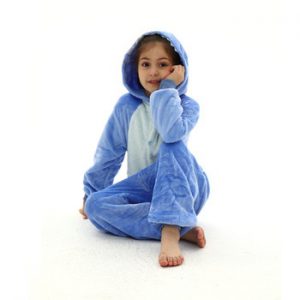 Stitch Kigurumi For Kids Children Unicorn Panda Pajamas Winter Flannel Warm Sleepwear Boys Girls Animal Onesies Jumpsuits