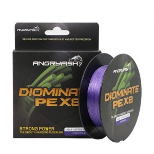 Angryfish Diominate PE X8 Fishing Line 327YDS/300M 8 Strands Braided Fishing Line Multifilament PE Line 18 20 30 40 50 80LB