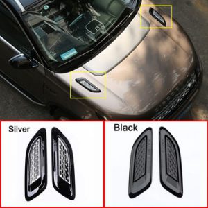 2pcs Car Exterior Hood Air Vent Outlet Wing Trim For Land Rover Discovery Sport LR4 For Range Rover Evoque Vogue Car Accessories