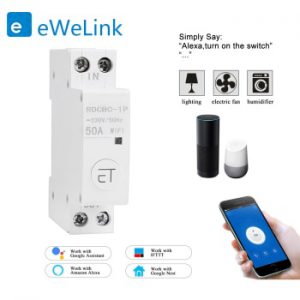 eWelink WiFi circuit breaker Smart din rail switch timer remote control voice control Alexa echoand google home for Smart Home