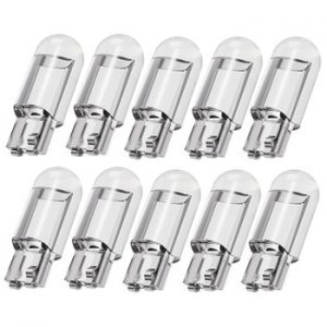 10pcs Car LED T10 W5W COB Reading Dome Lamp Marker Light Wedge Lights License Plate Bulbs 168 194 192 DC 12V White Red