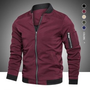 2020 Autumn Winter New Mens Casual Jacket Fashion Zip Up Slim Fit Caots Male Trend Baseball Bomber Jacket Man Brand Overcoat