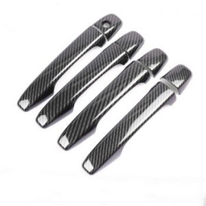 FUNDUOO FOR CITROEN C4 C4 PICASSO C6 PEUGEOT 207 308 407 CHROME Carbon Fiber DOOR HANDLE COVER TRIM CAR STYLING ACCESSORIES